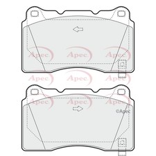 Brake Pads Set For Cadillac CTS 2.0 Turbo AWD Apec 23271117