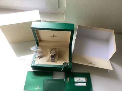 Rolex Datejust 31mm Jubilee Armband geriffelte Lünette 1. Hand 2018