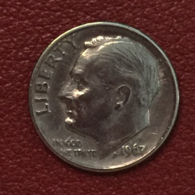 1967 P  Roosevelt Dime - Actual coin - Free shipping.