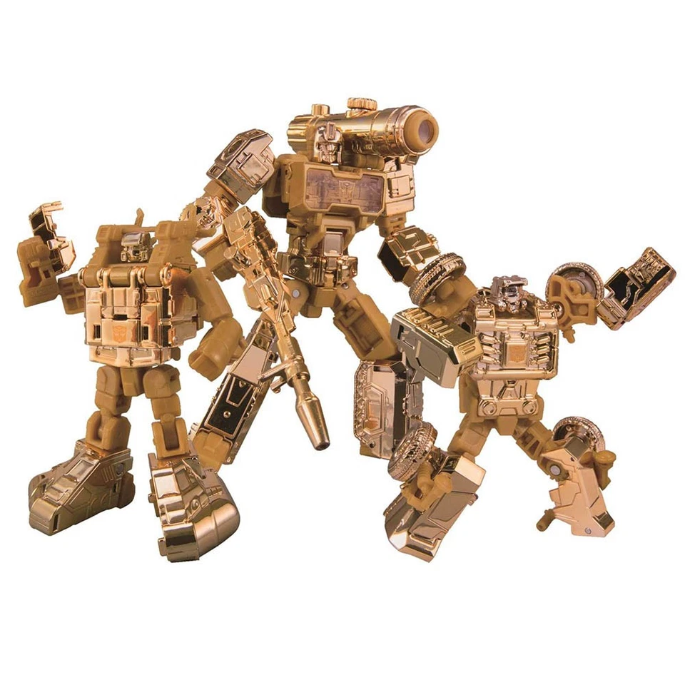 Transformers Golden Lagoon Beachcomber Perceptor Seaspray 3 Pack Figure Tomy - Image 3 of 4