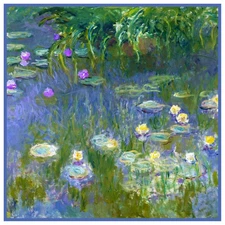 Impressionist Monet's Water Lilies Giverny Counted Cross Stitch Chart Pattern