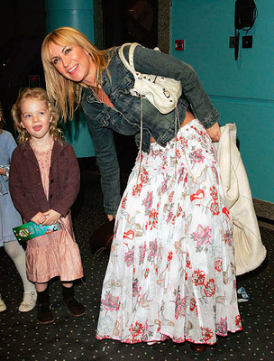 Meg Matthews her daughter Anais arrive UK Gala Premiere of The Spo- Old Photo 1
