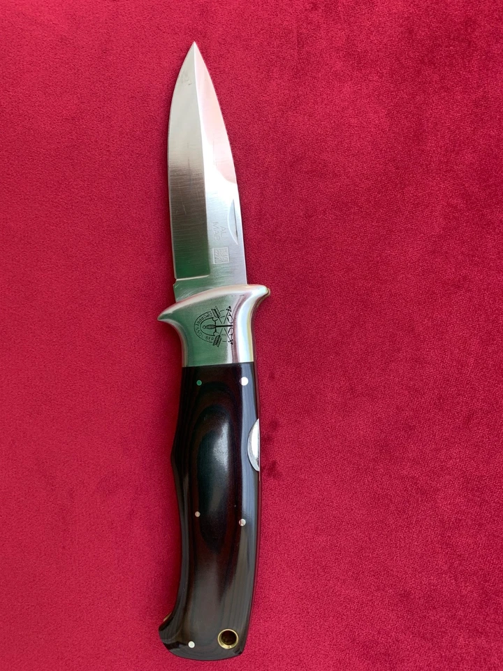 Al Mar S.E.R.E. Attack III 3003A Klappmesser, Seki Japan, Vintage 1990er Micarta - Bild 1 von 4