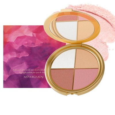 Glow Wardrobe Palette, Highlighting Eye & Cheek Palette - Rich Glow Shades