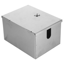 Lockable Outdoor Socket Box Stainless Steel Electrical Outlet Cover Anti-Theft