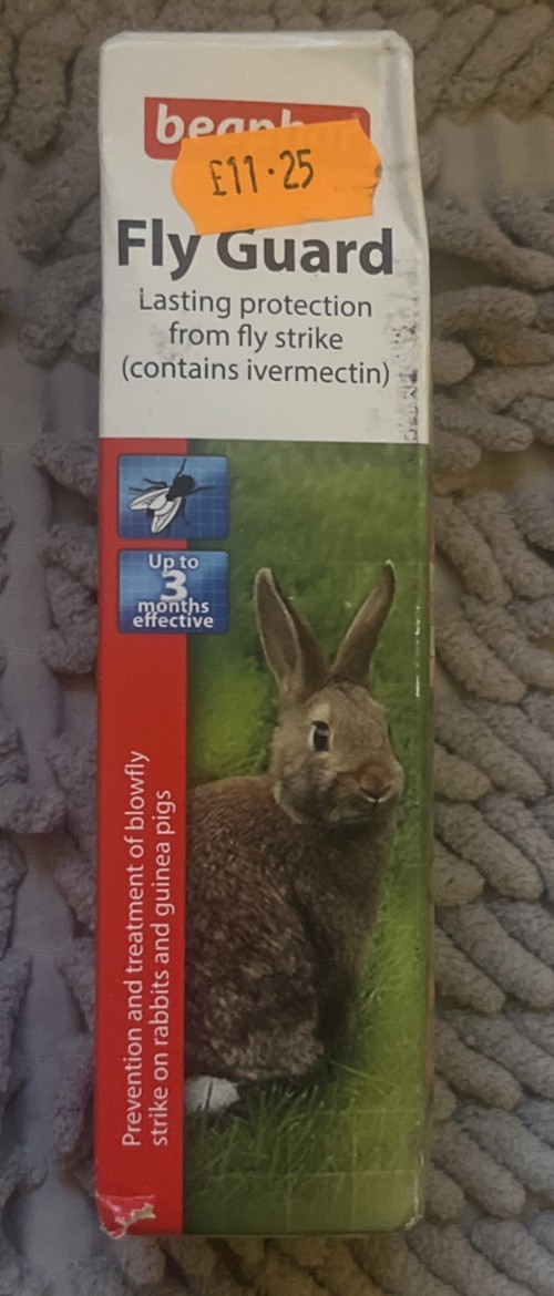 BEAPHAR FLY GUARD RABBIT GUINEA PIG FLY STRIKE TREATMENT 3 MONTH PROTECT 75ML