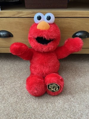 Sesamstraße Elmo 50 Jahre Limited Edition Spielzeug lachend vibrierend 16 Zoll