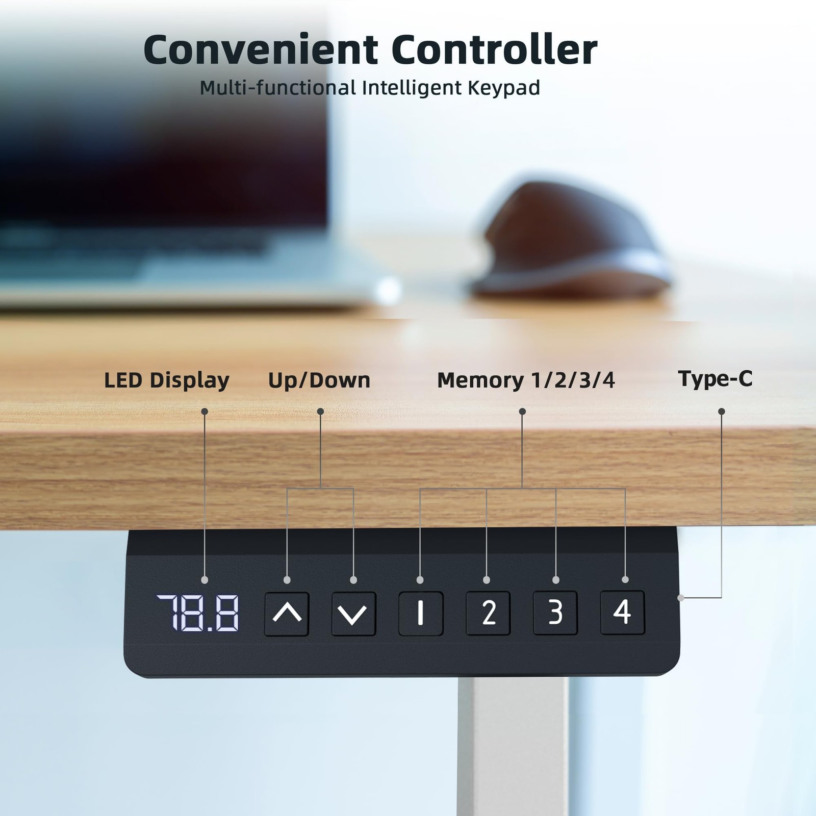 PiomuDek Standing Desk Frame with 330lbs Powerful Dual Motor, Electric Adjust...