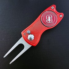 Stanford Cardinal Switchblade Divot Tool 2-Sided Golf Ball Marker