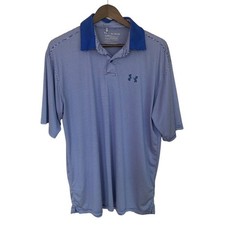 Under Armour The Performance Polo Blue and White striped - XL