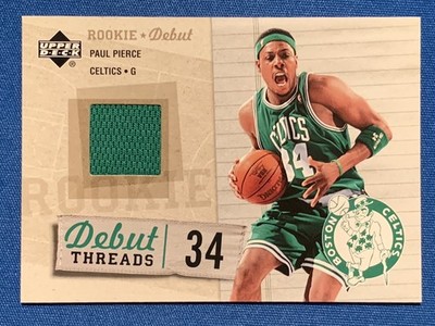 Paul Pierce UD Rookie Debut Threads 2005-06 Game Worn Jersey Patch Boston