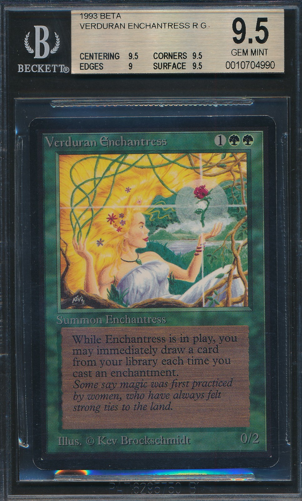 Beta Verduran Enchantress BGS 9.5 Graded Magic MTG (4990)