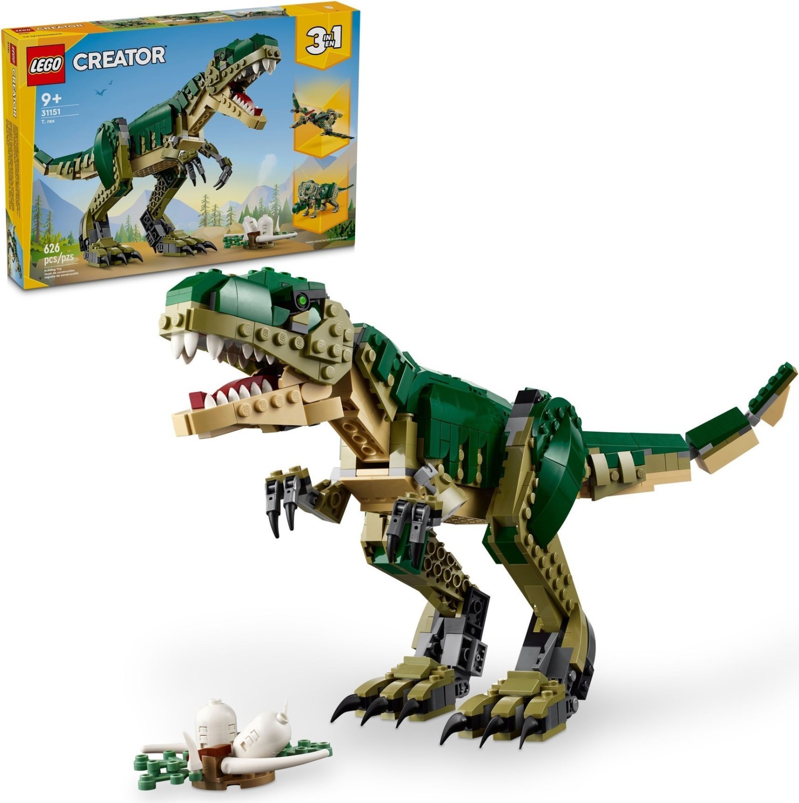 Lego Unisex Creator 3In1 T Rex Toy Dinosaur Set - Image 5