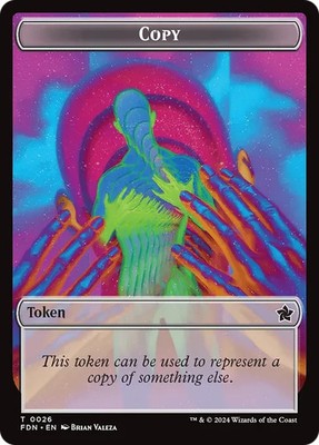 Copy Human 0003-0026 Double Sided Token Foundations MTG NM
