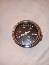 Vtg Stewart Warner 100 Lbs Mechanical Oil Pressure 2 116 Gauge Xlnt Shape Usa