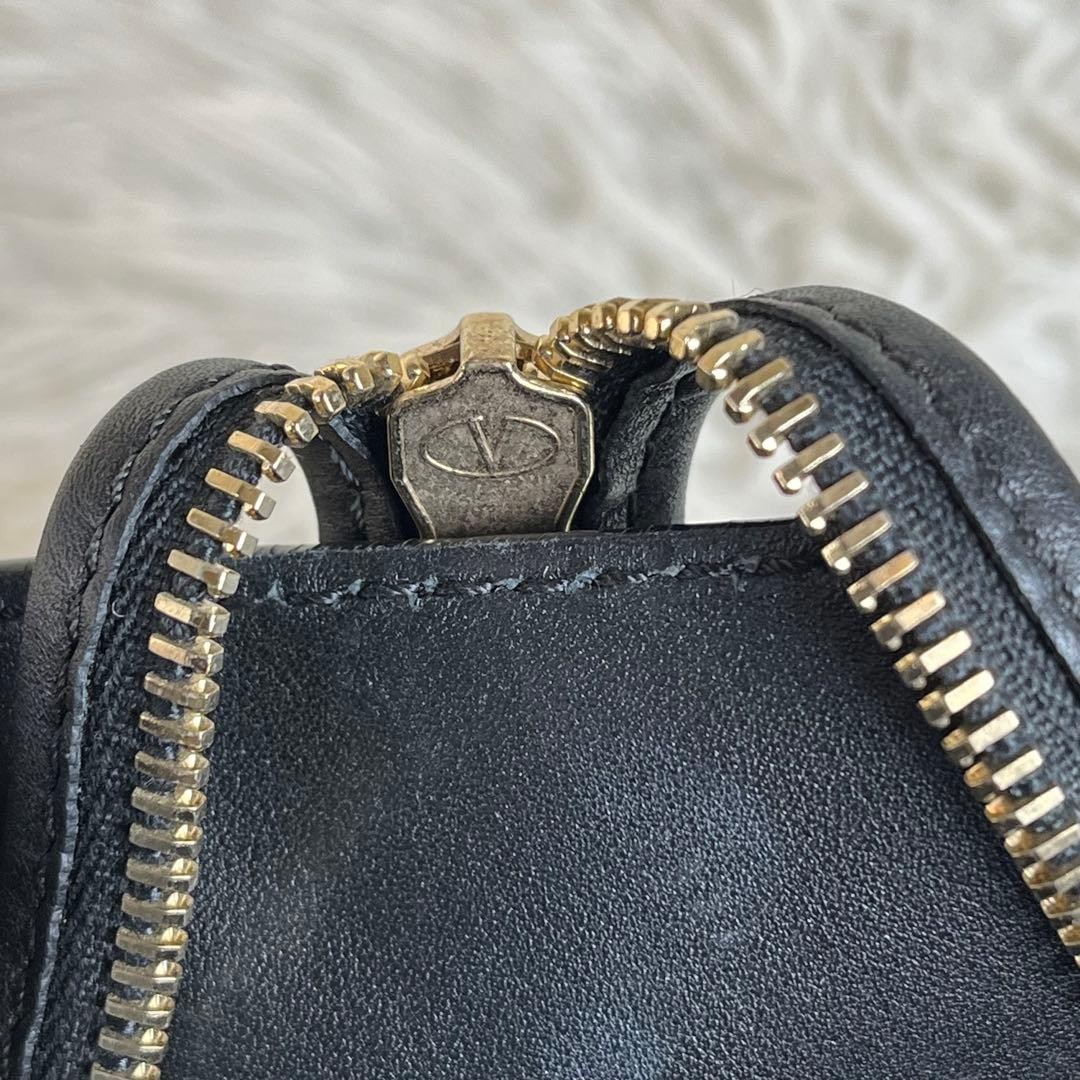 Valentino Garavani Rockstud 2Way Leather Handbag Black, B Grade Japan thumbnail 17