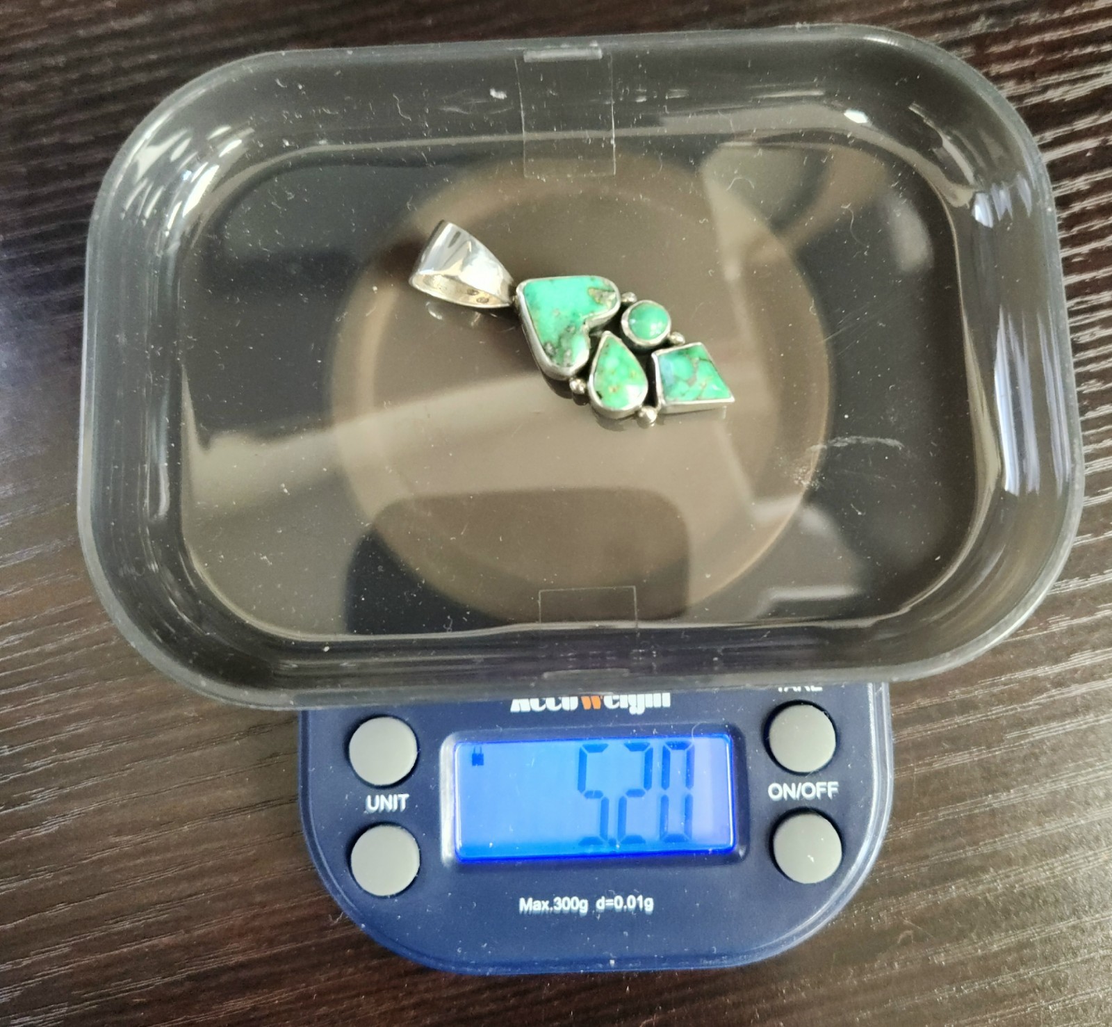 Turquoise Multi Stone Pendant Native American Ste… - image 8