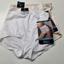 Vintage Bali Light Control Briefs Shaperwear Tummy Smoothing White  Beige Sz XL