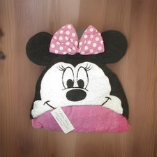 Disney Minnie Mouse Kids Hooded Bath Pool Towel Beach Coverup Baby Toddler Cozy