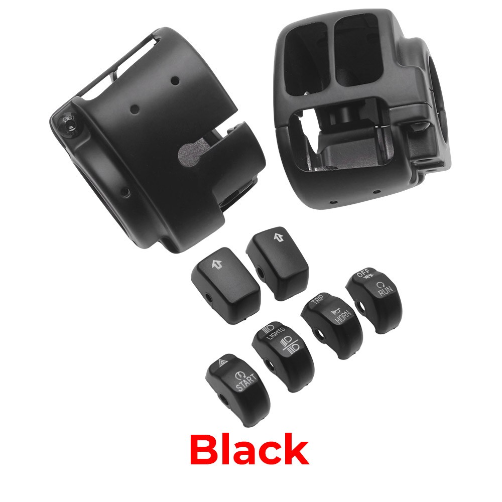 Switch Housing Button Caps For Harley Softail Deluxe Heritage Classic Fat Boy XL