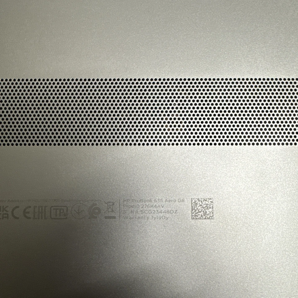 HP Probook 635 Aero G8 Ryzen 5 5600U 2.3GHz 8GB 256GB 13.3" FHD Spares or Repair - Image 3 of 4