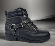 Milwaukee Women Harley Davidson Motorcycle Bike Boots Sz 10C Black Paragon MB228