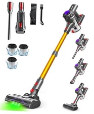 V15 Cordless Vacuum Cleaner, 450W 45Mins Powerful Vacuum Cleaners for Gold