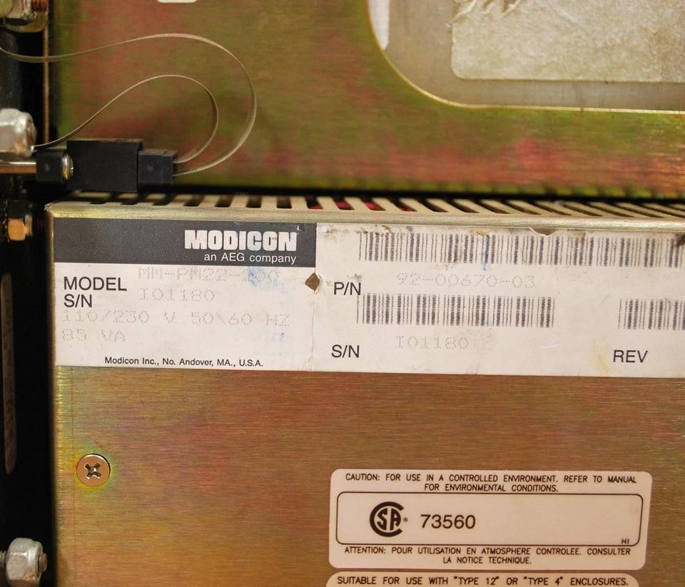 AEG Schneider Automation MM-PM22-200, 92-00670-03 Operator Interface - USED - Image 2 of 4