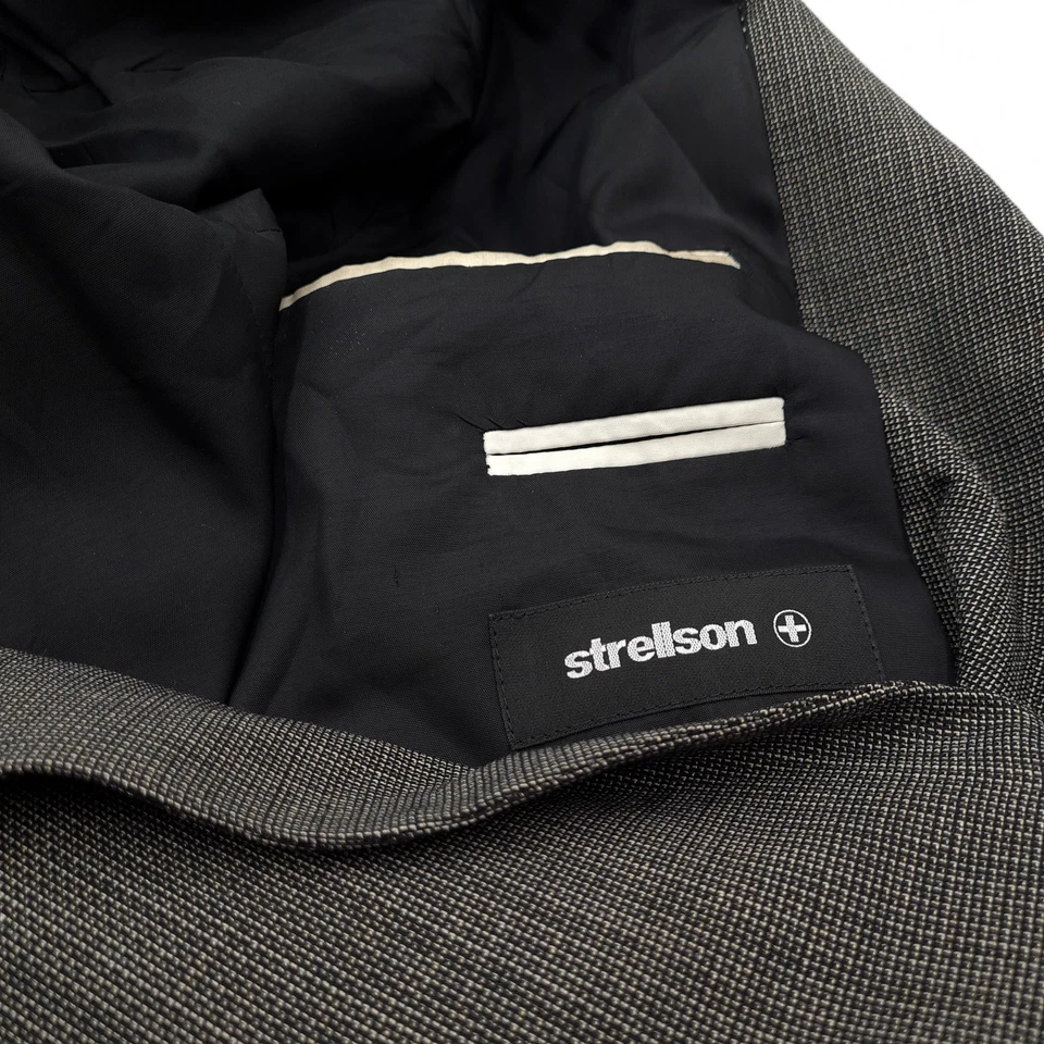 Куртка Strellson Blazer куртка натуральная шерсть холщовая серая Ql3 размер ЕС 48 Великобритания/США 38 - Изображение 4 из 4