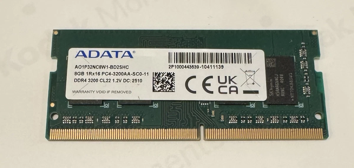 ADATA DDR4 SDRAM 8 GB Capacity per Module Memory (RAM) for sale | eBay