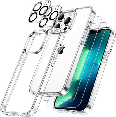 Clear Shockproof Case For iPhone 13 Pro Max Tempered Glass Camera Lens Protector