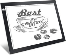 A4 LED Light Box for Tracing and Drawing - Ultra Thin Adjustable Light Table, US