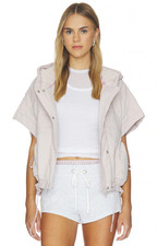 FREE PEOPLE x FP Movement Happy Trails Poncho, Pearl NEW WT