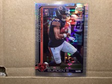 Topps Chrome Luther Burden III RC Rookie Pulsar Refractor#334 Chicago Bears 2025