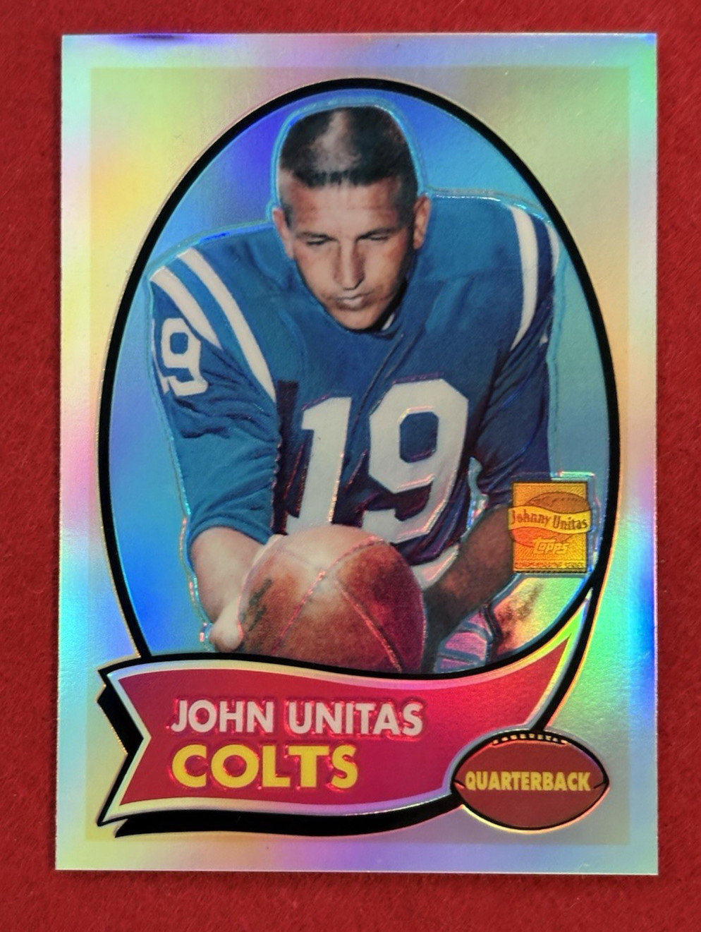 2000 Topps Chrome John Unitas 1970 Reprint Refractor #R14