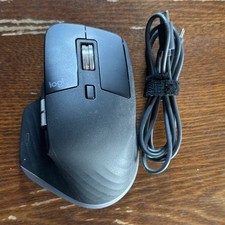 Logitech MX Master Wireless Optical Mouse, Rechargeable, Black