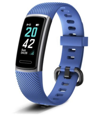 Letscom Smart Watch Tracker HR Activity Watch Blue Open Box