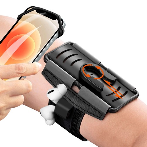 Soporte para teléfono móvil con brazalete giratorio de 360° - 第 1/8 張圖片