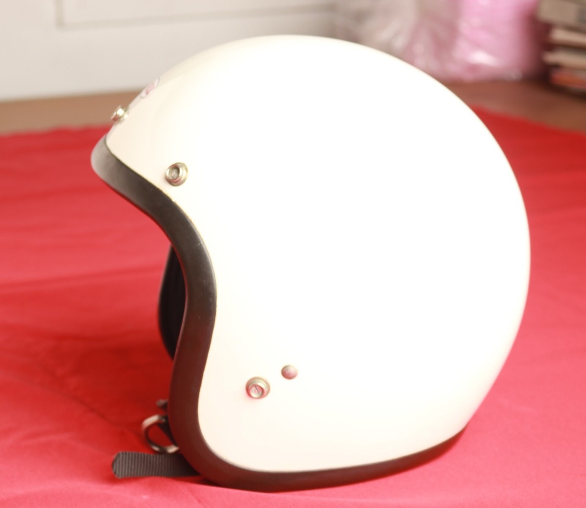 BELL SUPER MAGNUM NOS Motorcycle JET HELMET 7 1/2 SNELL 1970 W Box