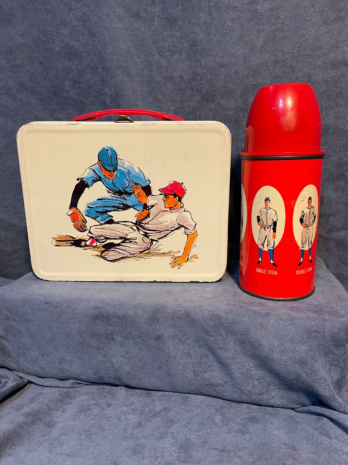 Rare Canadian Lunch Box Baseball 1968 General Steel With Thermos eBay