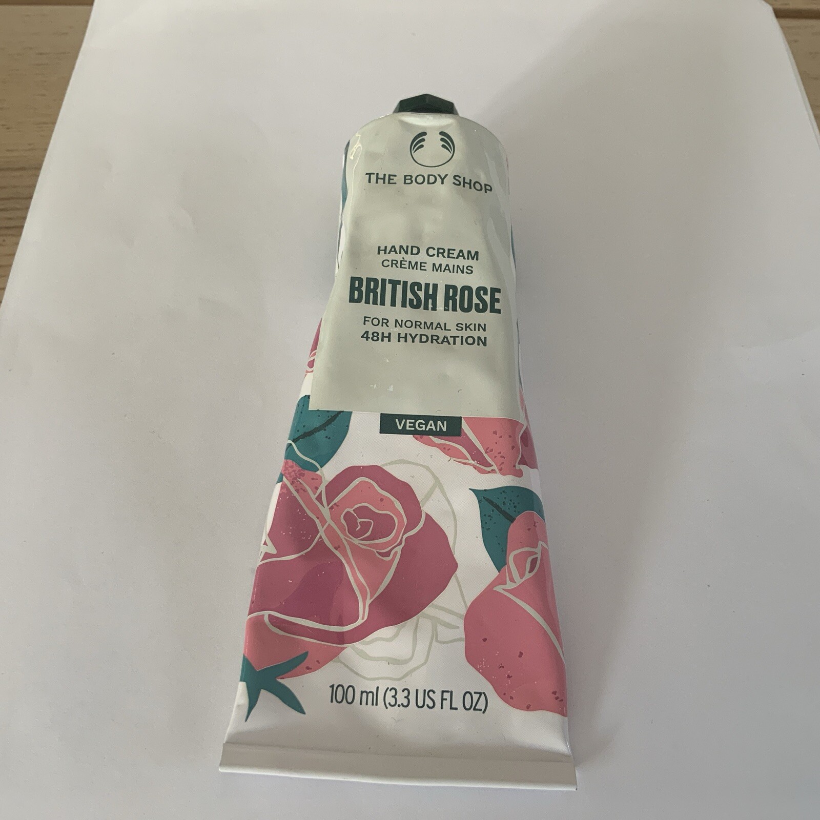 The Body Shop British Rose Hand Cream 100ml - Imperfect Tube