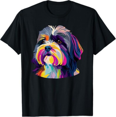 Havanese Lovers Pop Art Havanese Dog T-Shirt