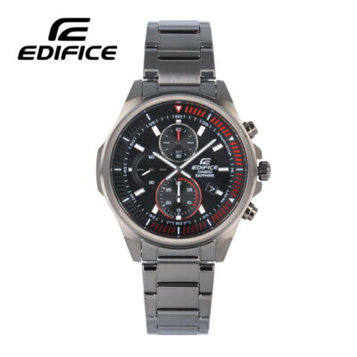 CASIO EDIFICE Watch Chronograph Gunmetal Gray Black EFR-S572DC-1A New in Box