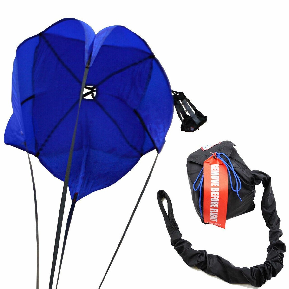 DRAG PARACHUTE SPRING LOADED BLUE DRAG CHUTE RJS RACING PRO SPRING