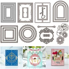 Blooms Frames Metal Cutting Dies Embossing Die Stencil Scrapbooking Paper Crafts