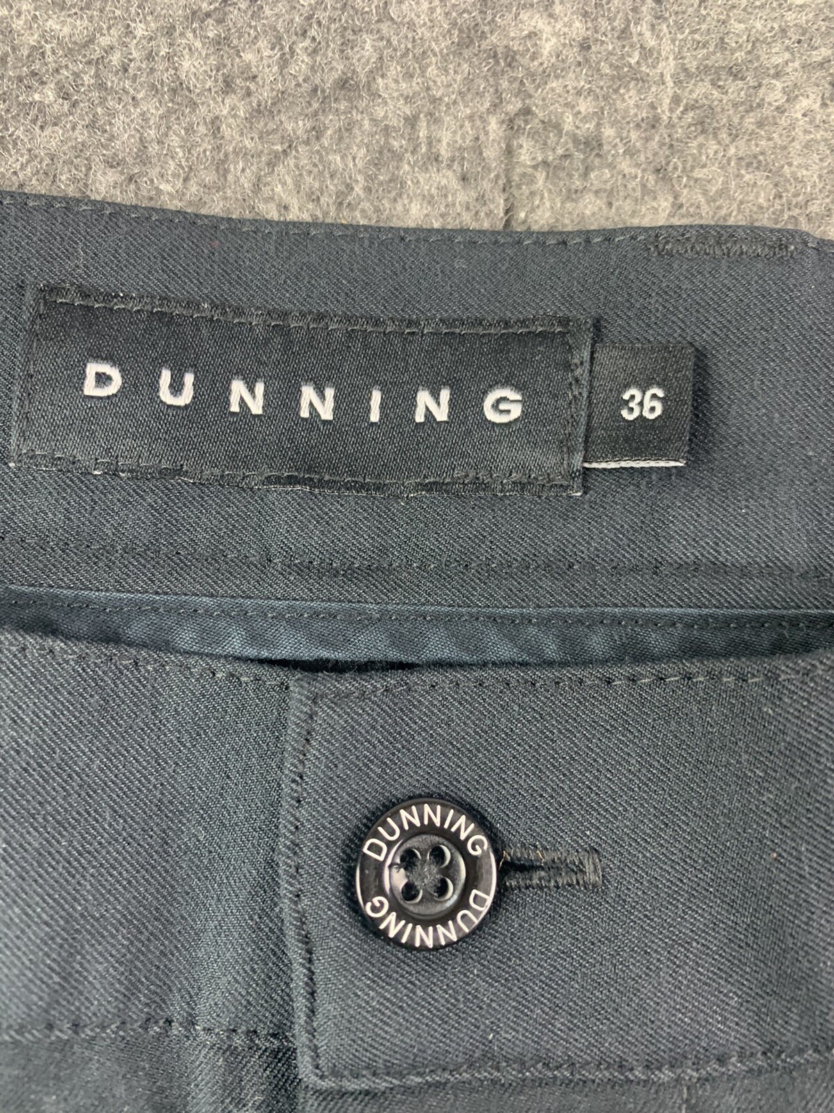 DUNNING Mens Flat Front Golf Shorts Size 36 Black eBay