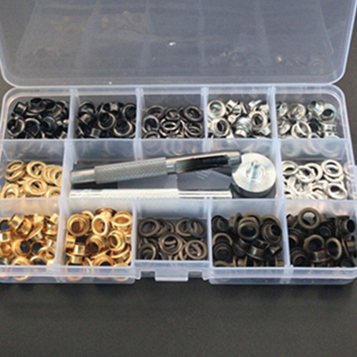 200 Pcs Knopfverschluss Gummiösen-Werkzeug Bekleidungsverschlüsse Nähösen - Bild 5 von 11