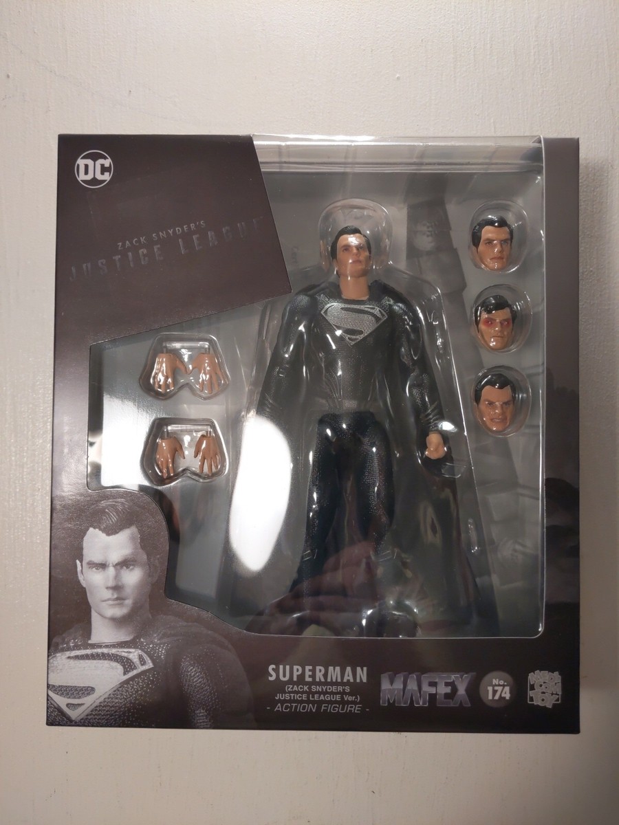Mafex Superman Black Suit Justice League Zack Synders