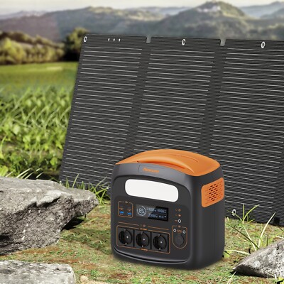 Newsmy 1200W Power Station Solargenerator 1102Wh mit 210W Faltbare Solarpanel