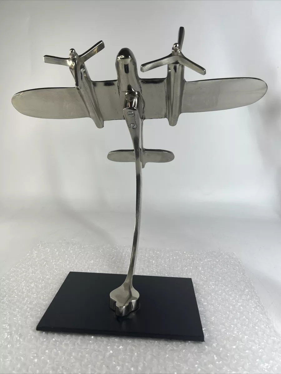 Plane Stainless Executive Airplane Desk Decor 11" x 12" ...